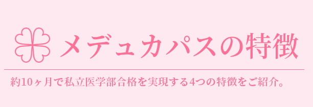 メデュカパス4つの特徴